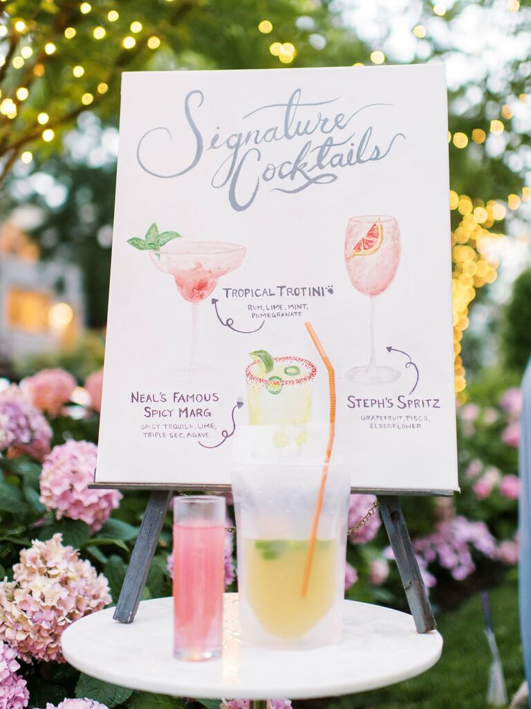 Wedding Cocktails Are Perfect for Showing off Your Creativity! Here Are 17  Ways to Make Yours Stand Out - Green Wedding Shoes