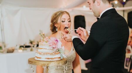 Coffee and Bagel Wedding Cake Topper Custom Wedding Toppers Doughnut  Wedding Donut Cake Coffee Meets Bagel Cafe Bride and Groom Personalized 