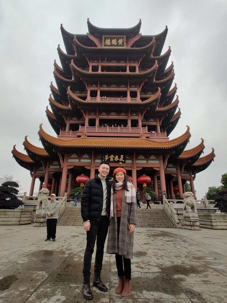 Jiahong visiting Wuhan for the first time