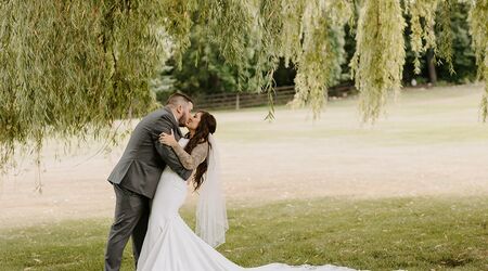 Dexter + Sarah's Romantic Barn at Harvest Moon Pond Wedding // The