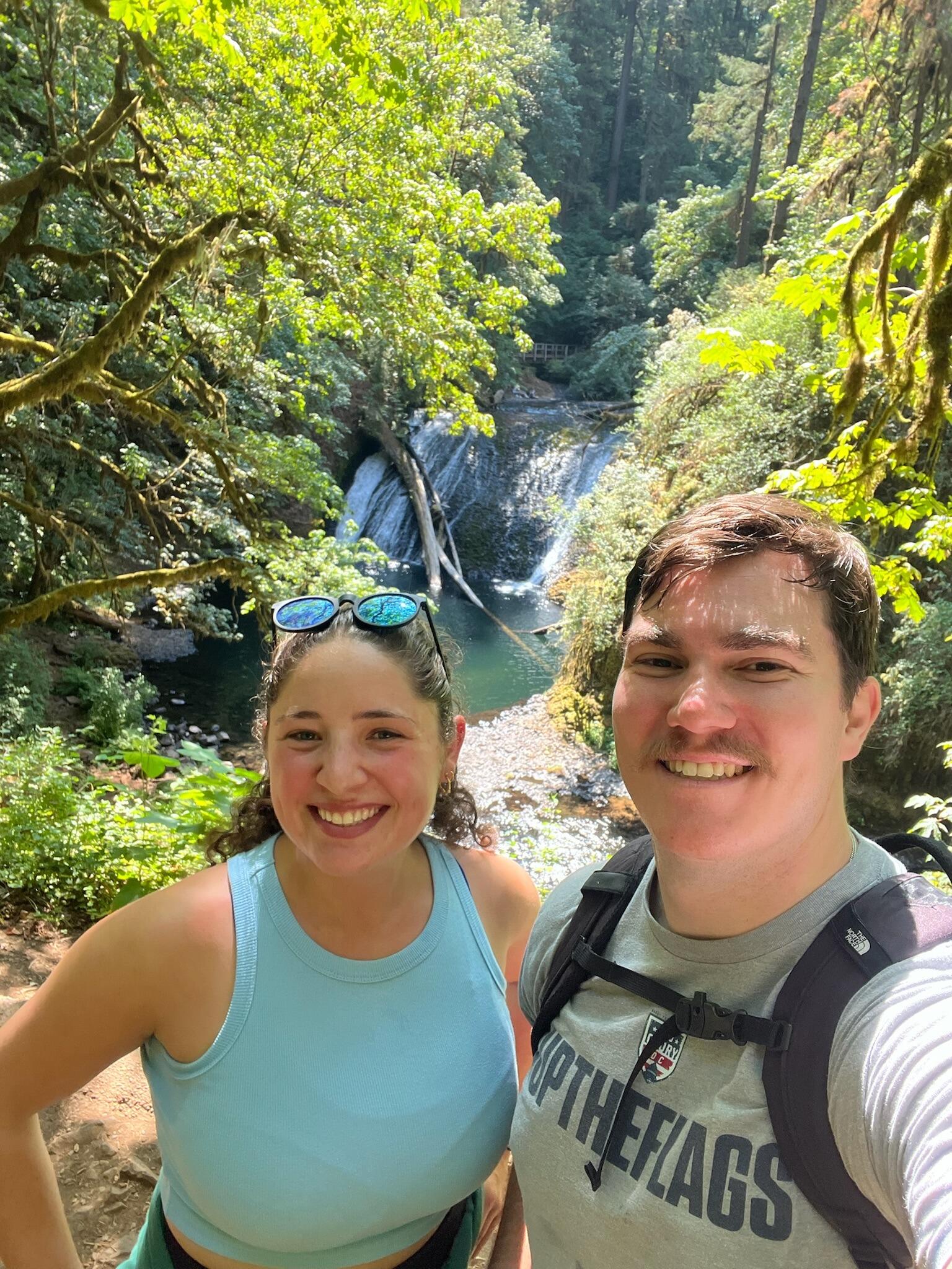 Hiking in Oregon at the Silver Falls State Park