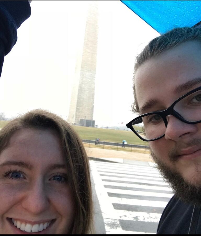 Our first Christmas together we visited Washington D.C.!
