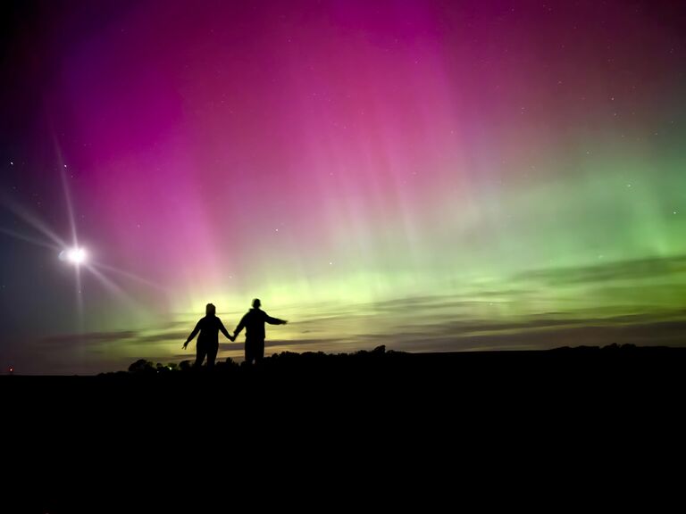 Our first time ever seeing the Northern Lights!