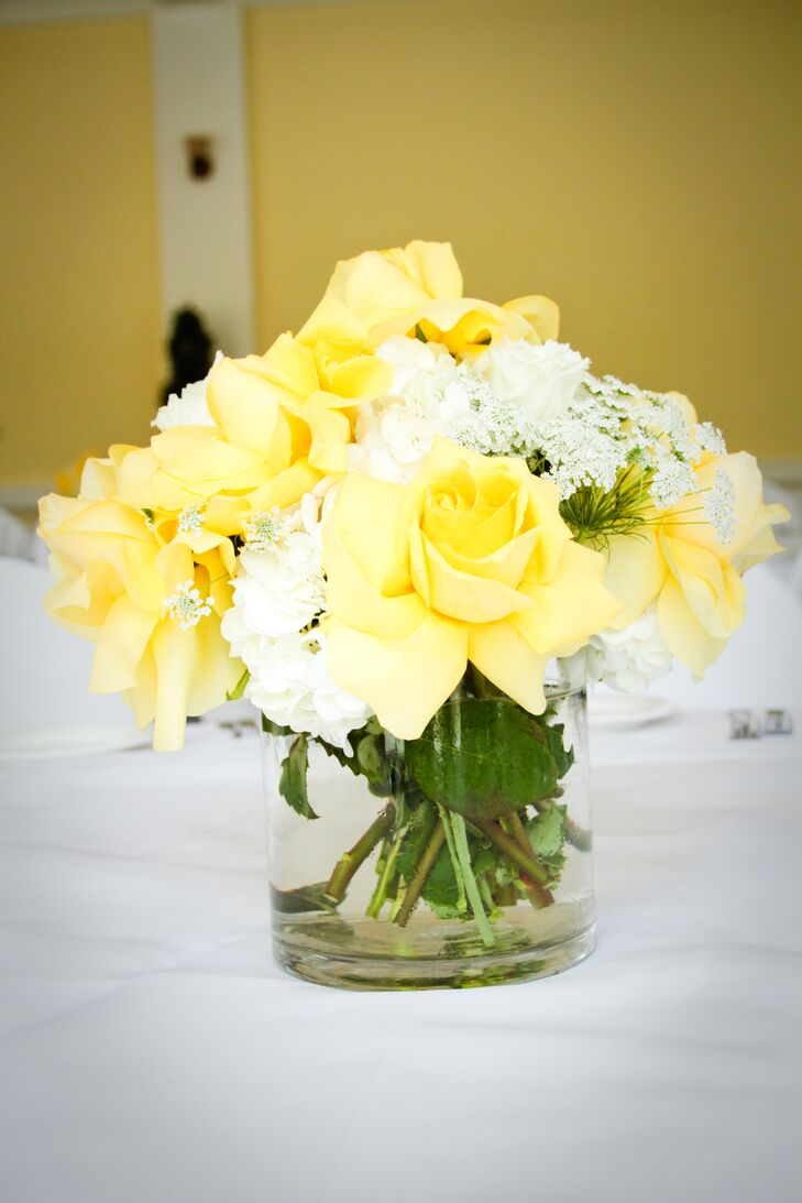 White and Yellow Flower Centerpiece