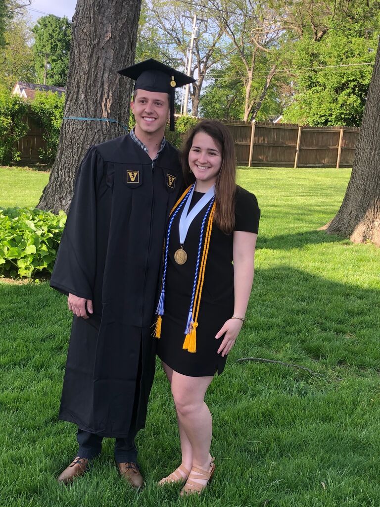 Virtual graduation calls for backyard graduation pics!