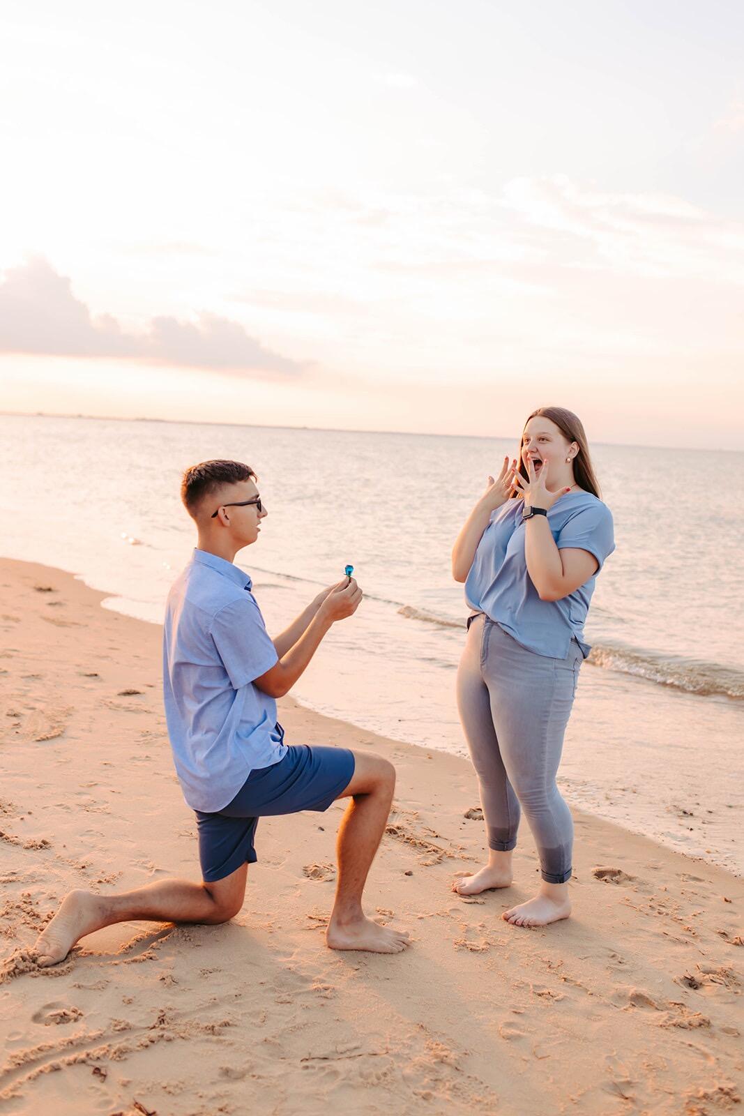 Maxwell's first time proposing... this one was a joke during family pictures.