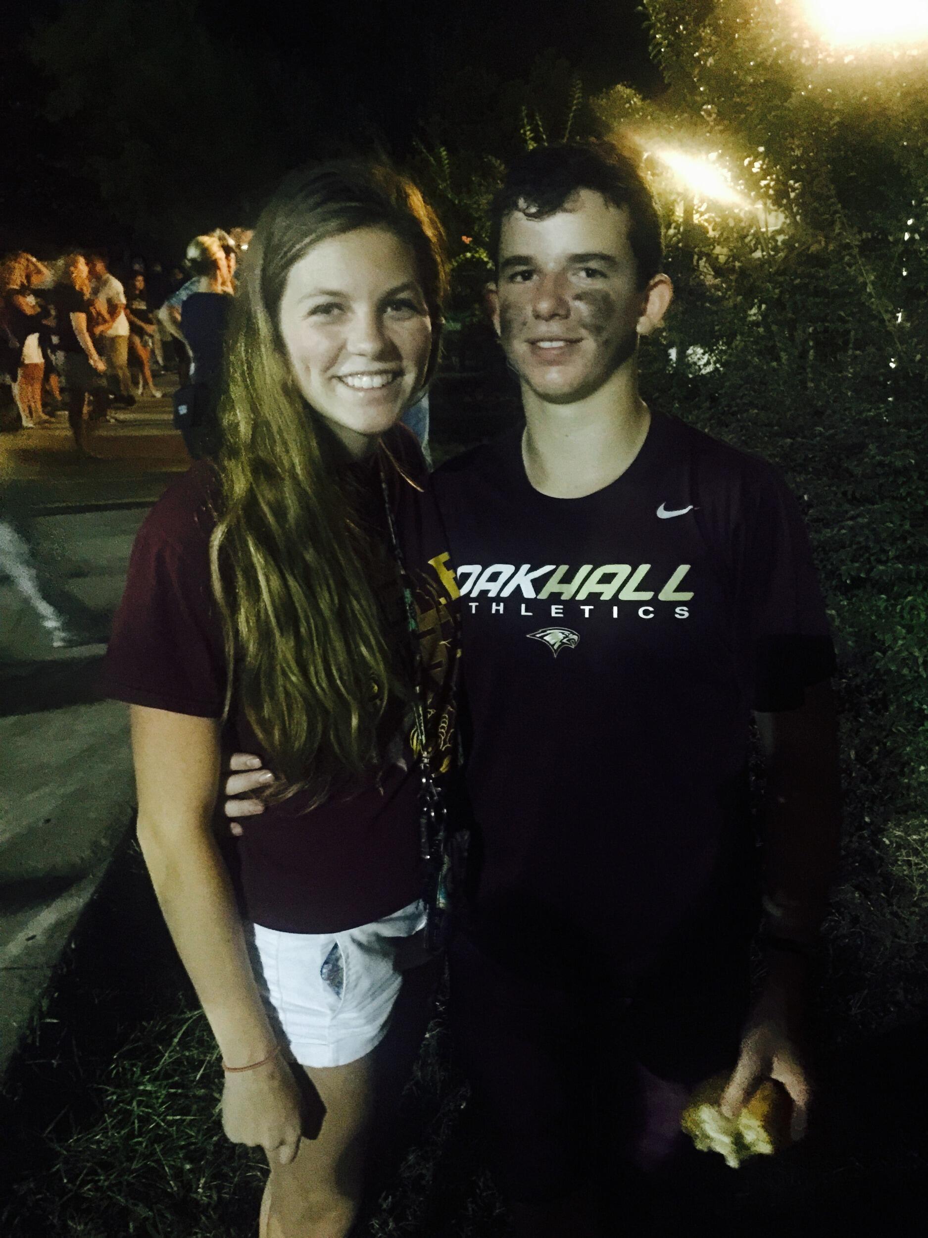 Grayson asked Hailey to be his girlfriend after his high school football team won their game.