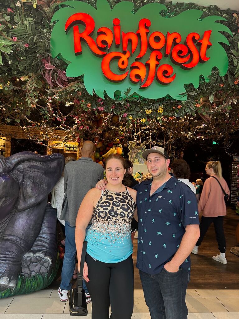 You may have thought they didn't exist anymore, but believe it or not Chris and Emily have been to 4 Rainforest Cafes together, and counting.