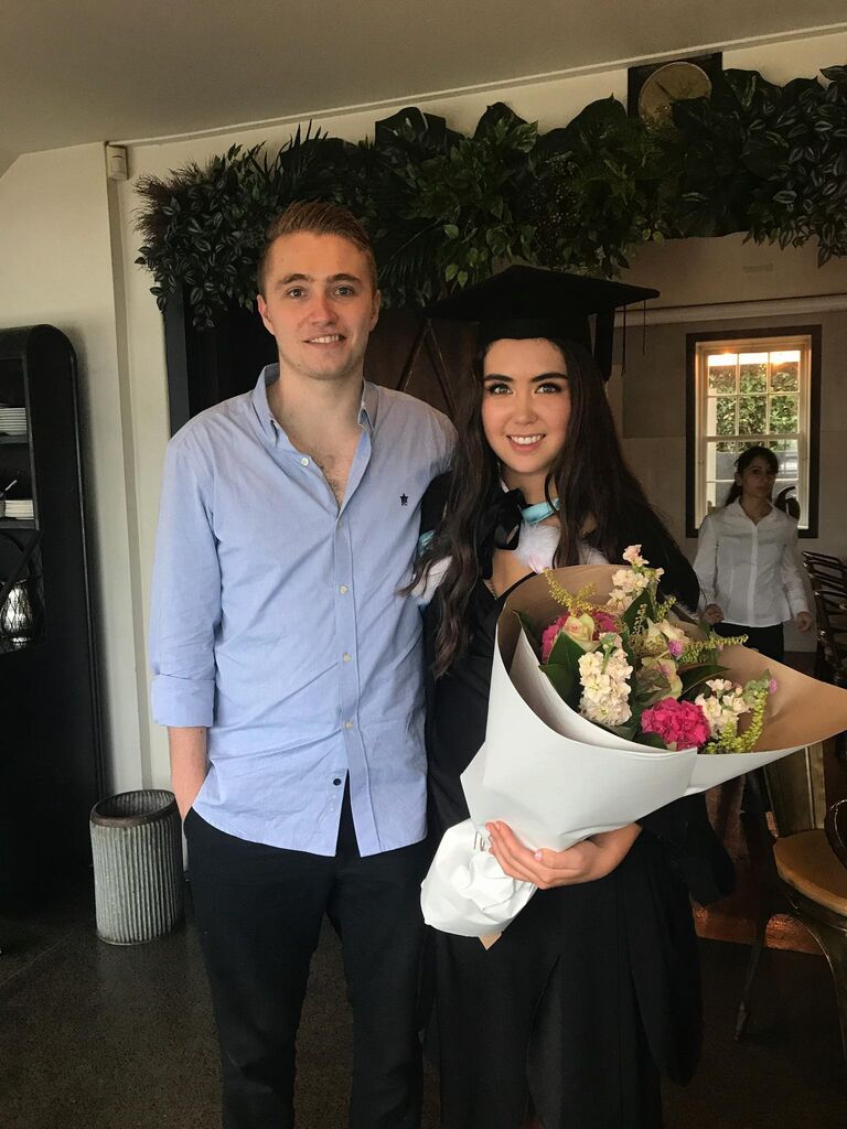 Aly graduates!