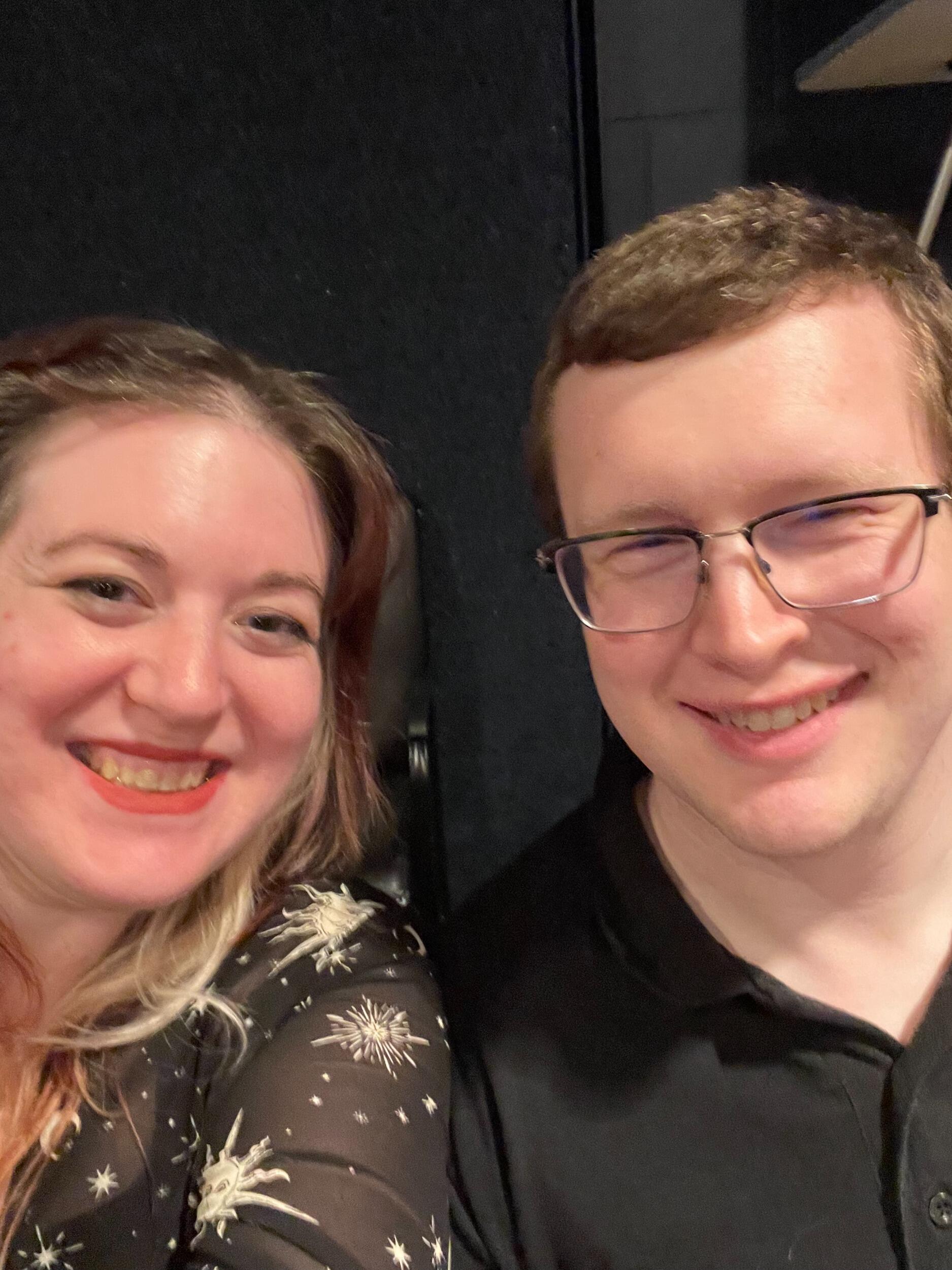 We enjoy supporting local arts. This is from when we attended a show together.