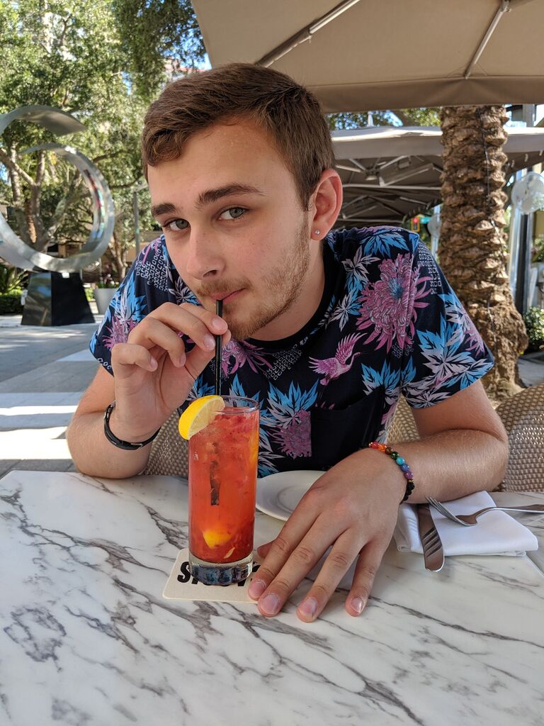 We celebrated Jacob's 21st in St. Pete, Florida