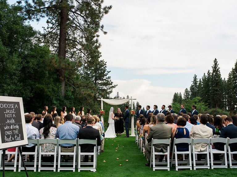 chateau lake tahoe wedding ceremony