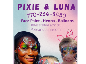 Pixie and Luna Face Paint and Balloons - Face Painter - Canton, GA - Hero Gallery 1