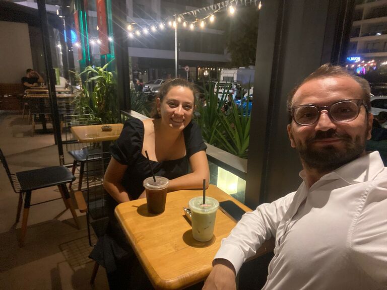 Our first date, four years after..