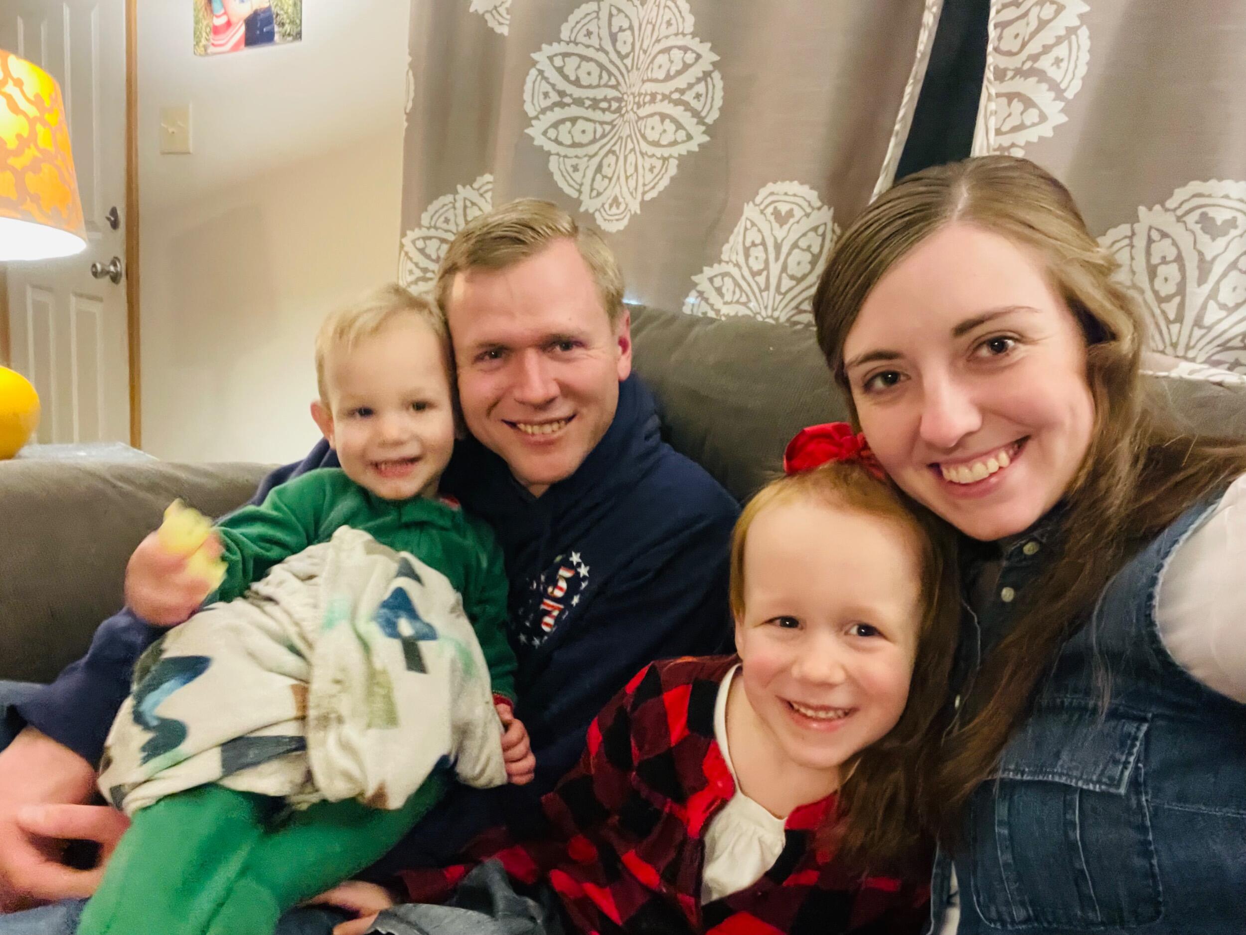 Surrounded by so many cousins, nieces and nephews that we love. 