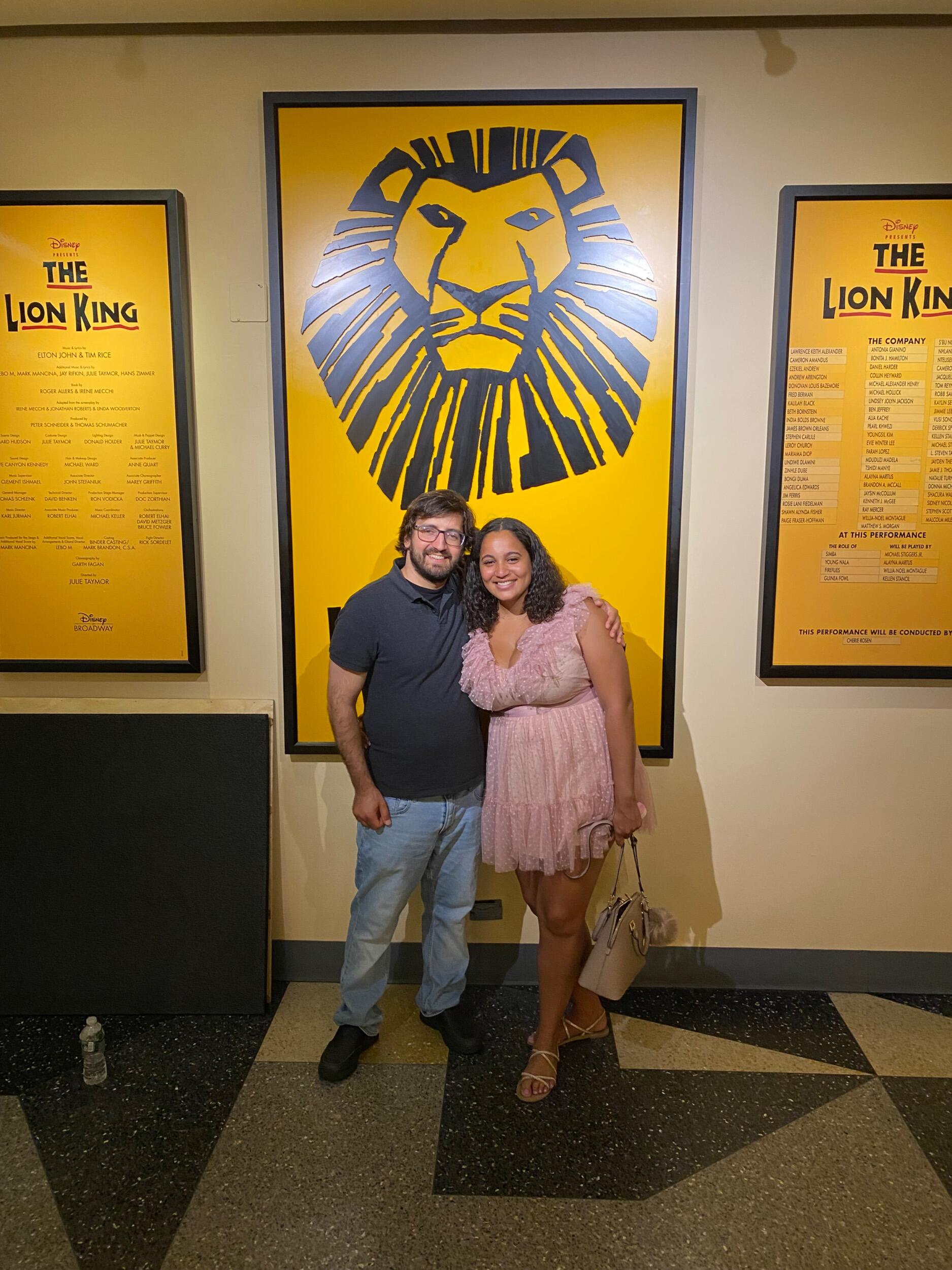 Our first broadway show. 