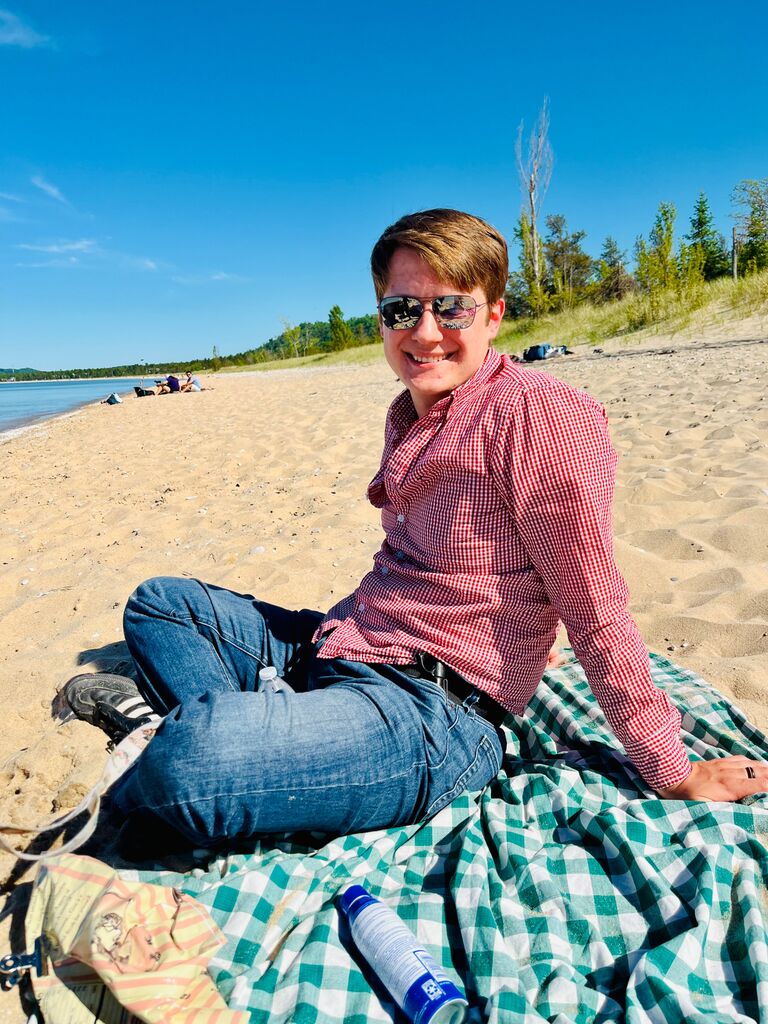 Enjoying beach time in Glen Arbor.