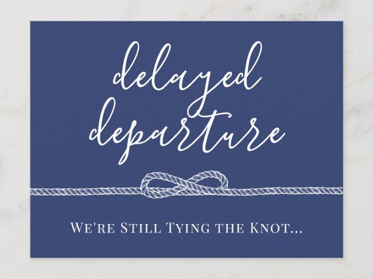 Wedding Postponement Card Zazzle