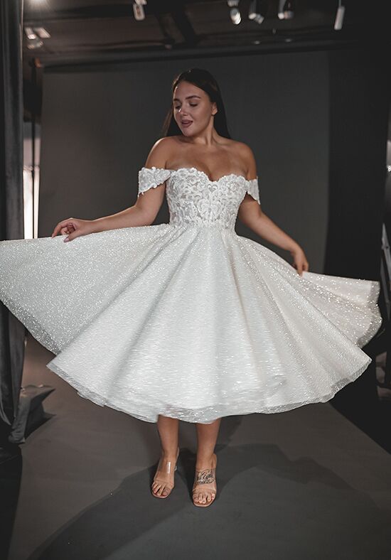 Olivia Bottega Tea Length Lace Wedding Dress Elise Wedding Dress | The Knot