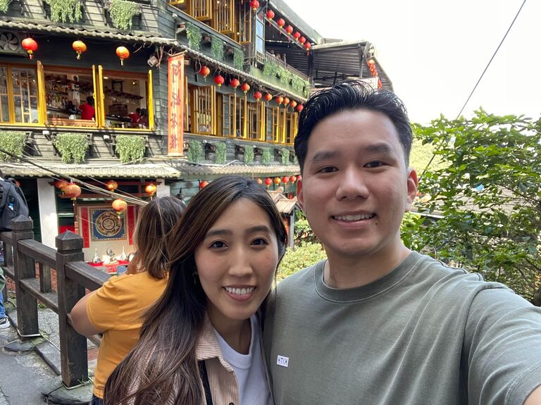 We took our first trip to Taiwan together...