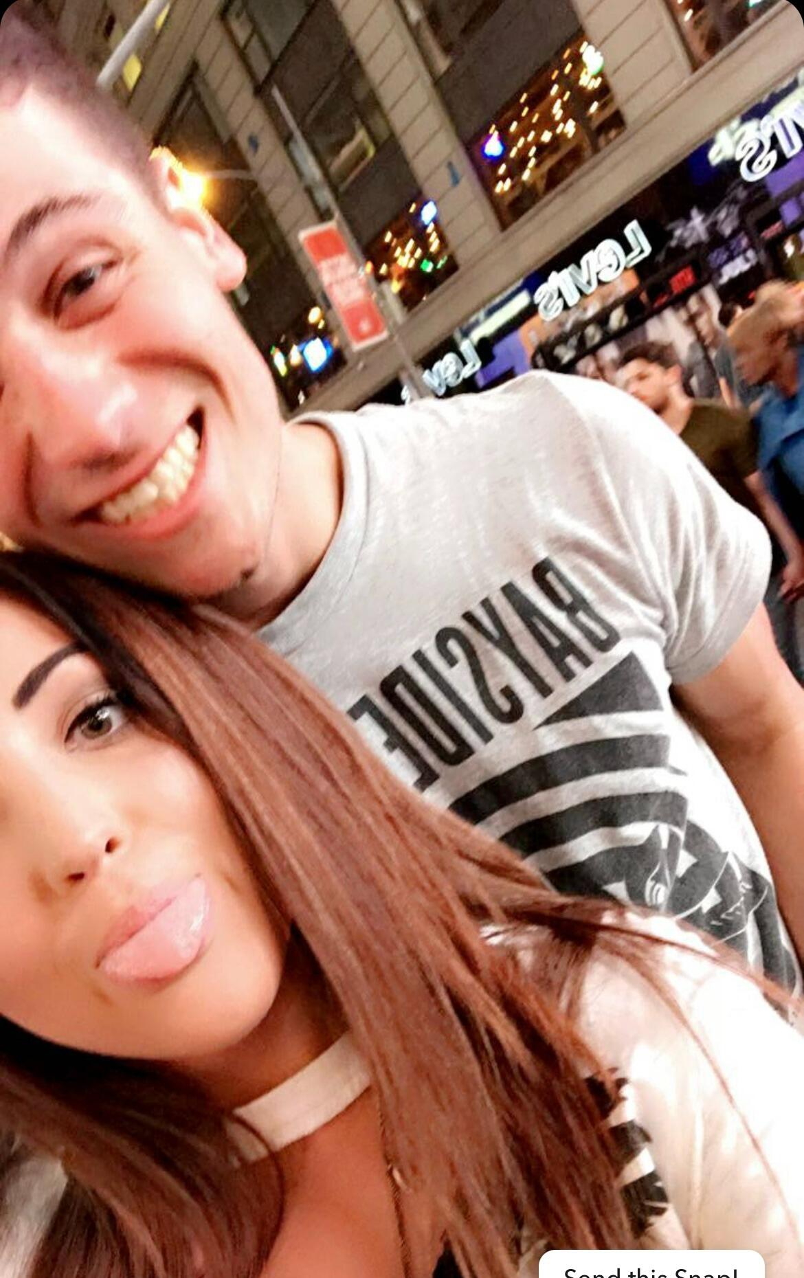 First ever picture together!!! Taken after going to their first concert together to see Bayside (one of Joe's favorites).