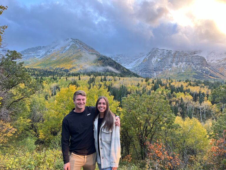 On our first date on the Alpine Loop.