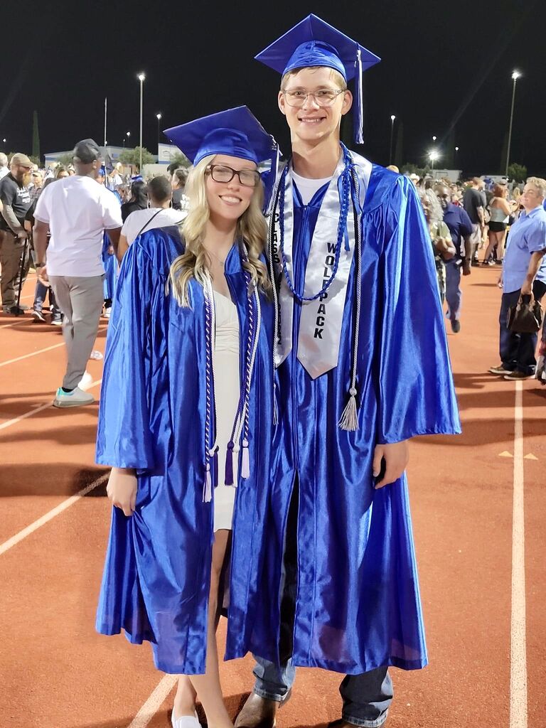 We finished high school together!