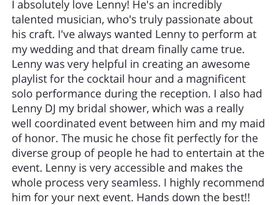 Lenny K Music - electric/acoustic violinist and DJ - Violinist - Lynbrook, NY - Hero Gallery 1