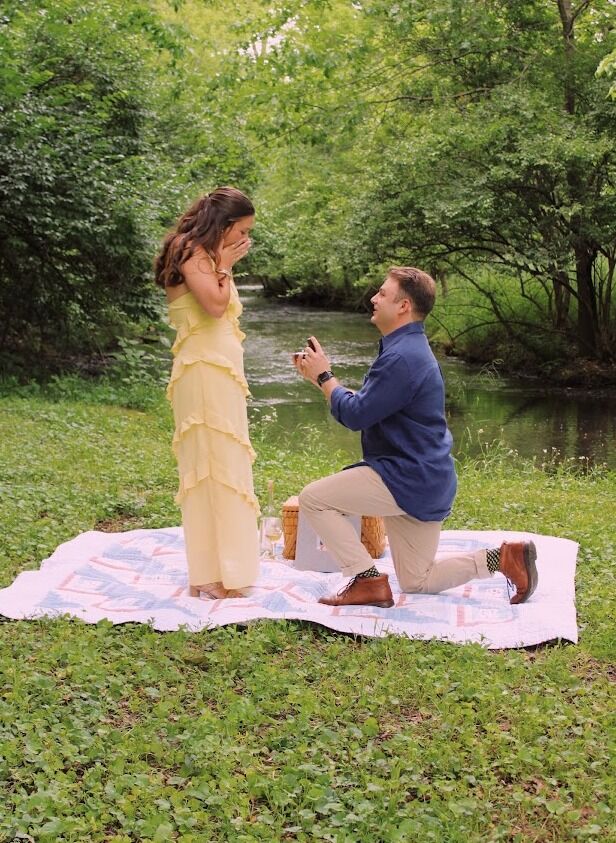 After three years of dating, Campbell finally popped the big question on May 24, 2024, following months of careful planning. He told Morgan they had a dinner reservation, but that was far from the truth. The proposal took place on a beautiful, intimate farm, tucked away by a stream, creating the perfect setting. Morgan was completely shocked and had no idea what was coming. After the proposal, the couple headed back to Morgan's house, where their friends and family had gathered to celebrate. Everyone was waiting to share in their joy, making the moment even more special.