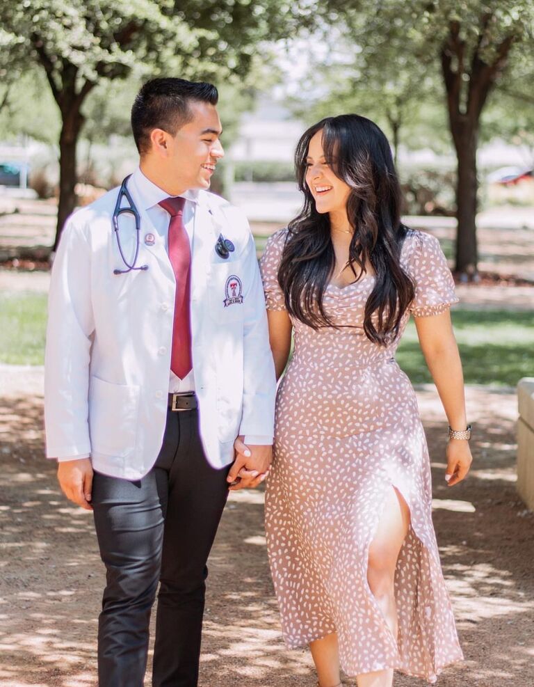 COCO STARTS MEDICAL SCHOOL -
Coco officially started medical school in El Paso at Paul Foster School of Medicine to pursue his M.D. On September 9, 2022 we had the privilege of watching him receive his white coat amongst the rest of the Class of 2026.  Our relationship now consisted of endless Facetime calls while we both studied and vented about our days on completely opposite sides of the state. 