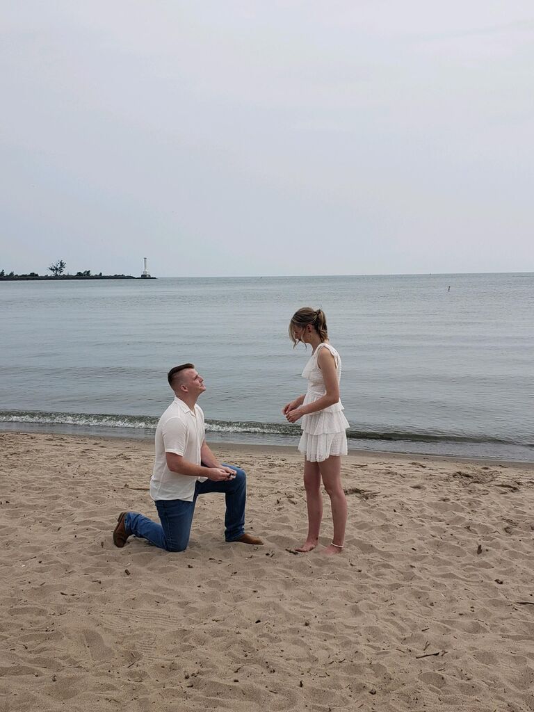 The easiest "yes" Haley has ever said. Here is to forever loving you...