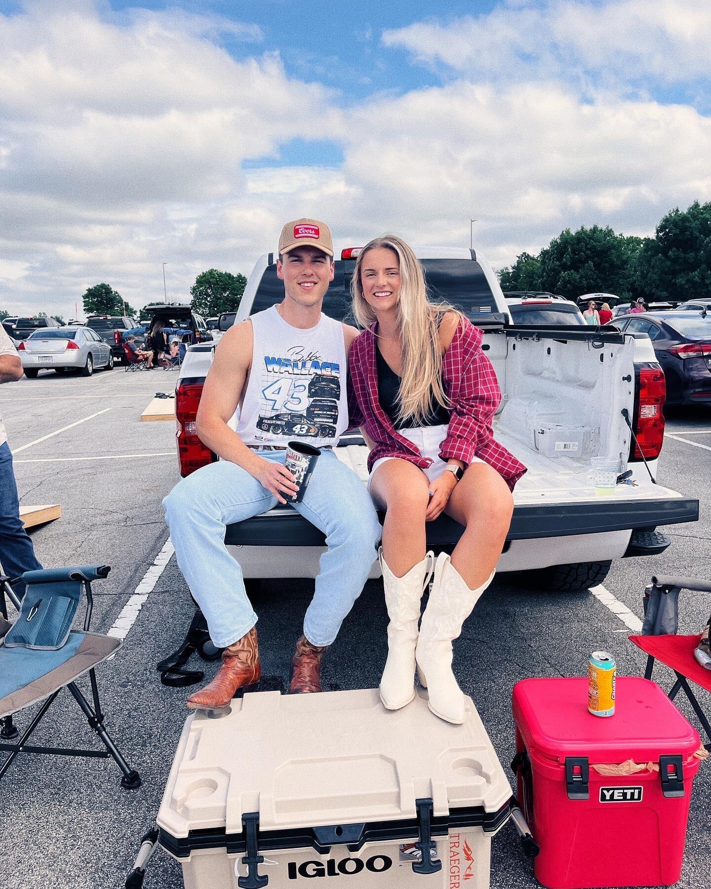 First Concert - Our first concert together happened before we started dating. We went to see George Strait at Arrowhead Stadium with a few friends. 
