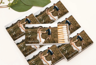 Custom photo matchbooks for wedding from The Knot Shop