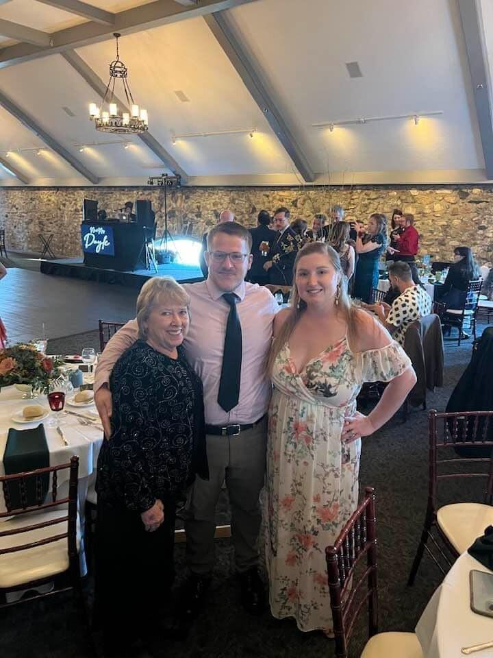 Later the next month, we celebrated his cousin Emily's wedding with family!