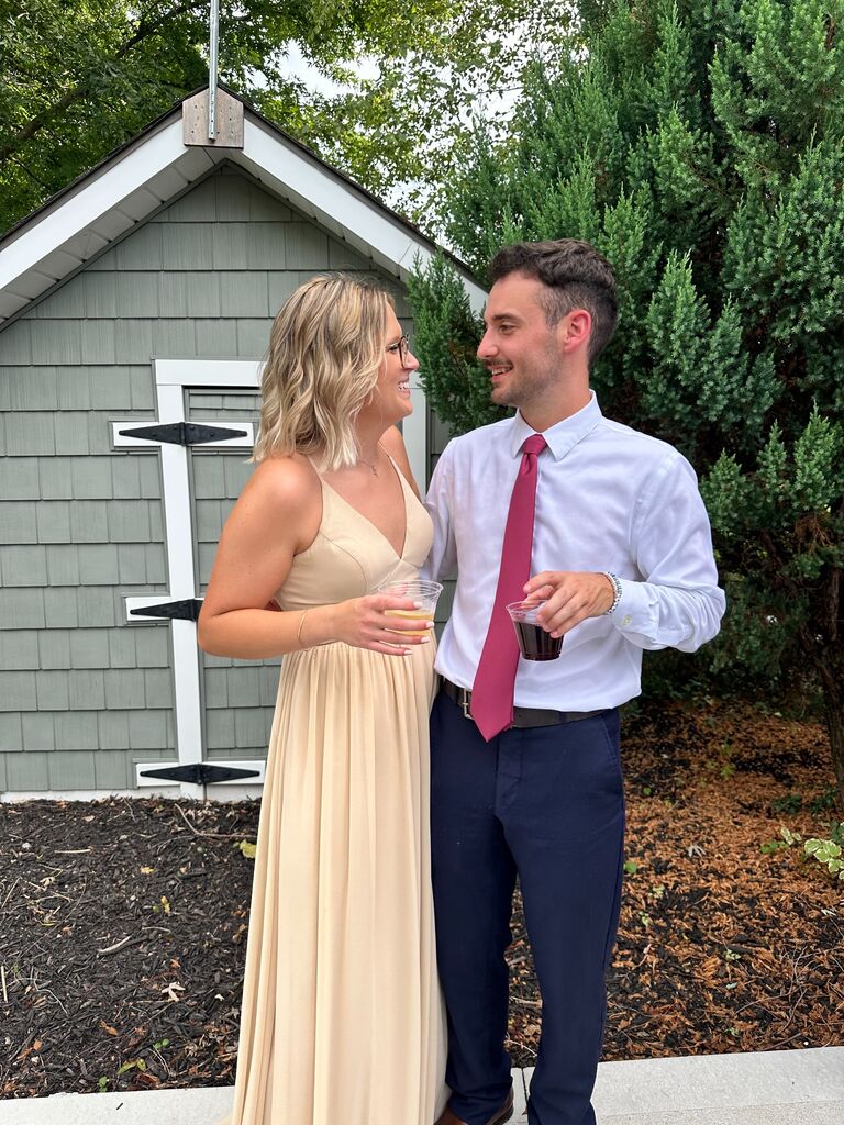 They spent all summer going to friends weddings. They are always the last couple to leave the dance floor. Some of Katelyn's favorite memories with Sammy are from dancing at weddings together.
