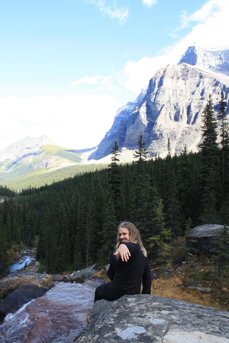THE YES DAY! In a valley sandwiched between Lake Louise and Lake Moraine, Matt popped the question and of course, Nat's answer was... FINALLY!
