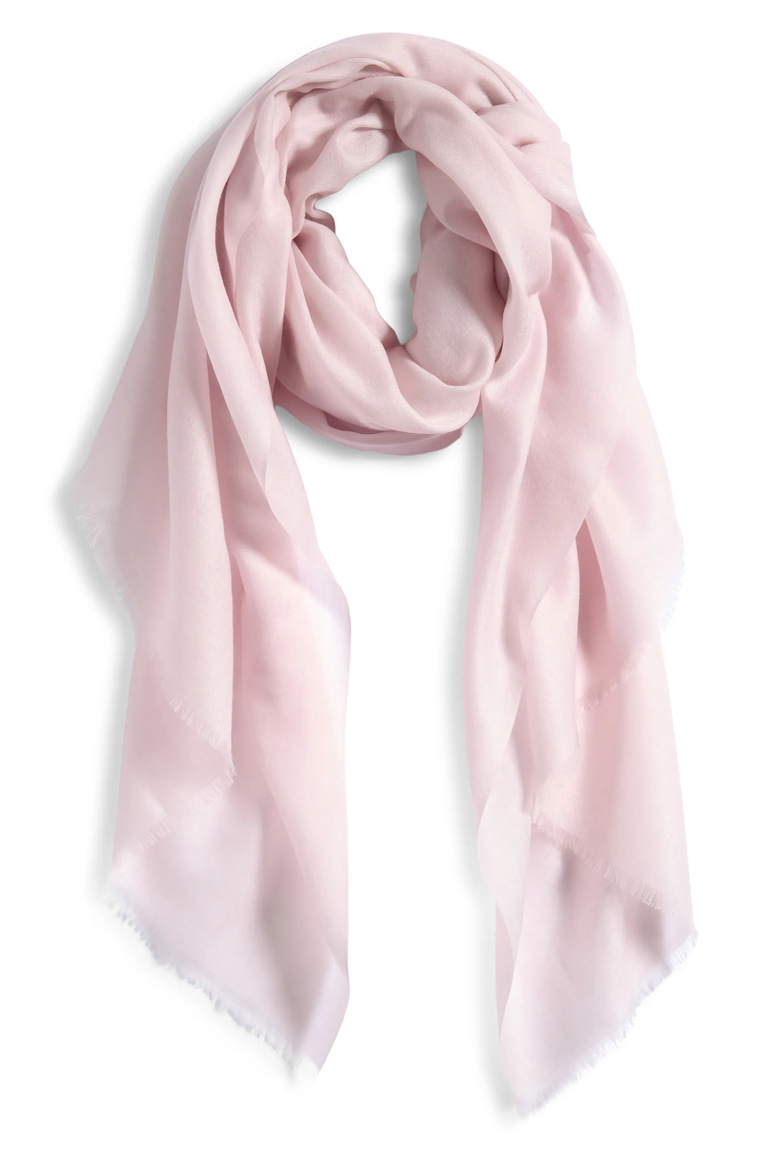 Pink cashmere shawl