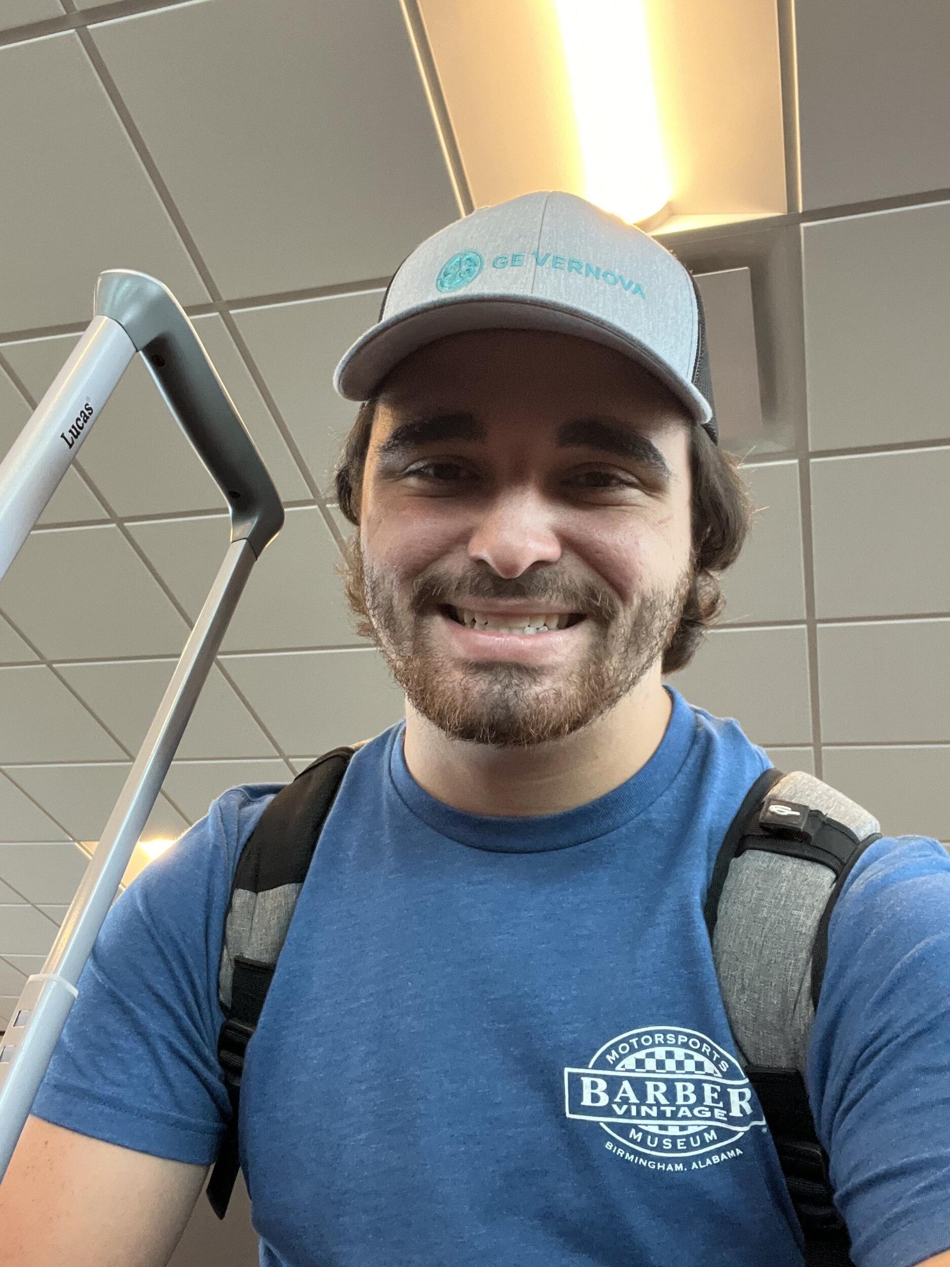 Brayden's first travel for his new job!