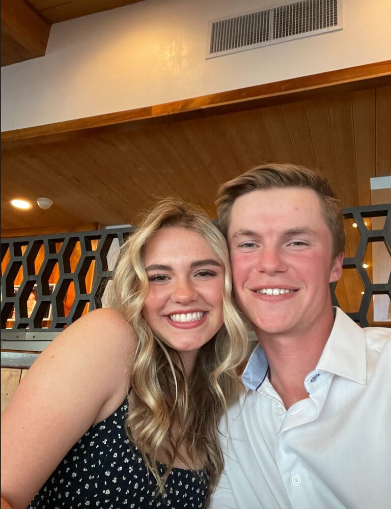 Our First Valentines Day! 
Simon got Emily the prettiest flowers, and Emily gave Simon his gift & love letter! Then we had a beautiful dinner at Duke’s in Malibu with an ocean view! We enjoyed the yummiest food! 
