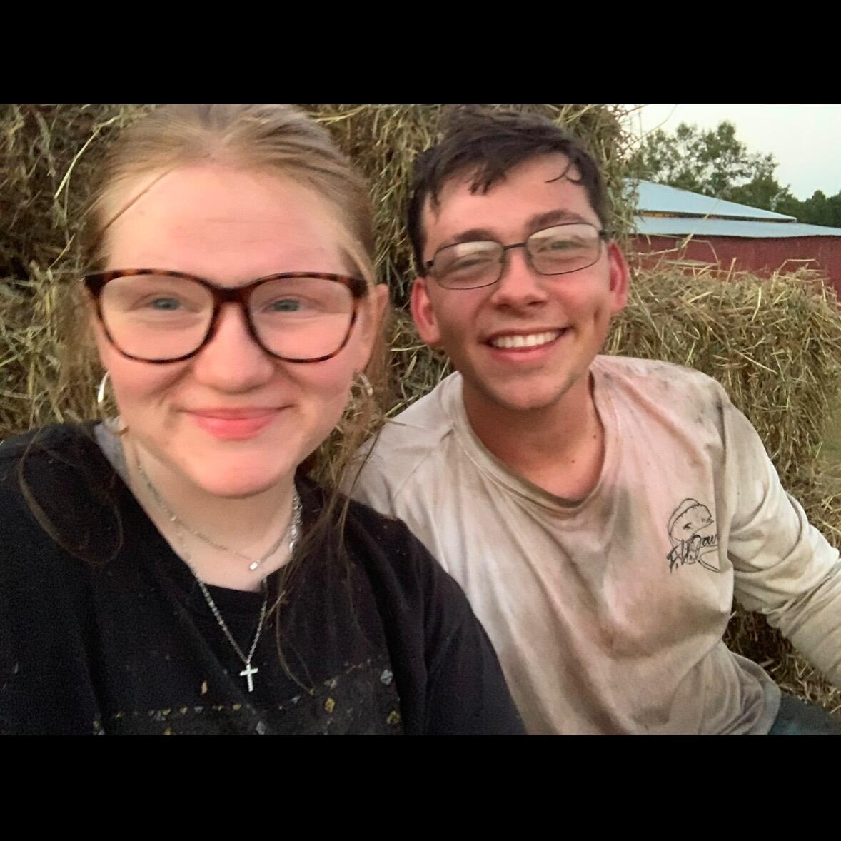 Had to come back home a little too soon, but celebrated Poppy's life working hard picking up his hay!