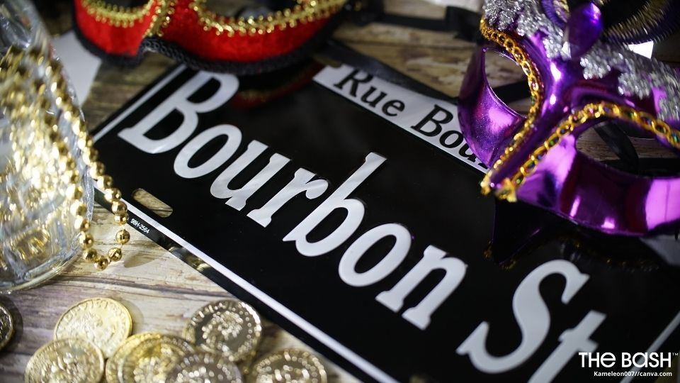 Bourbon Street Mardi Gras Zoom Background