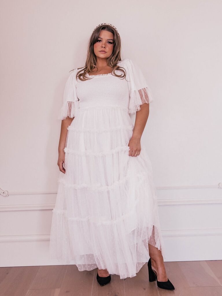 Eden Midi Dress ~ White Sparkle Sequin – Show Me Your Mumu