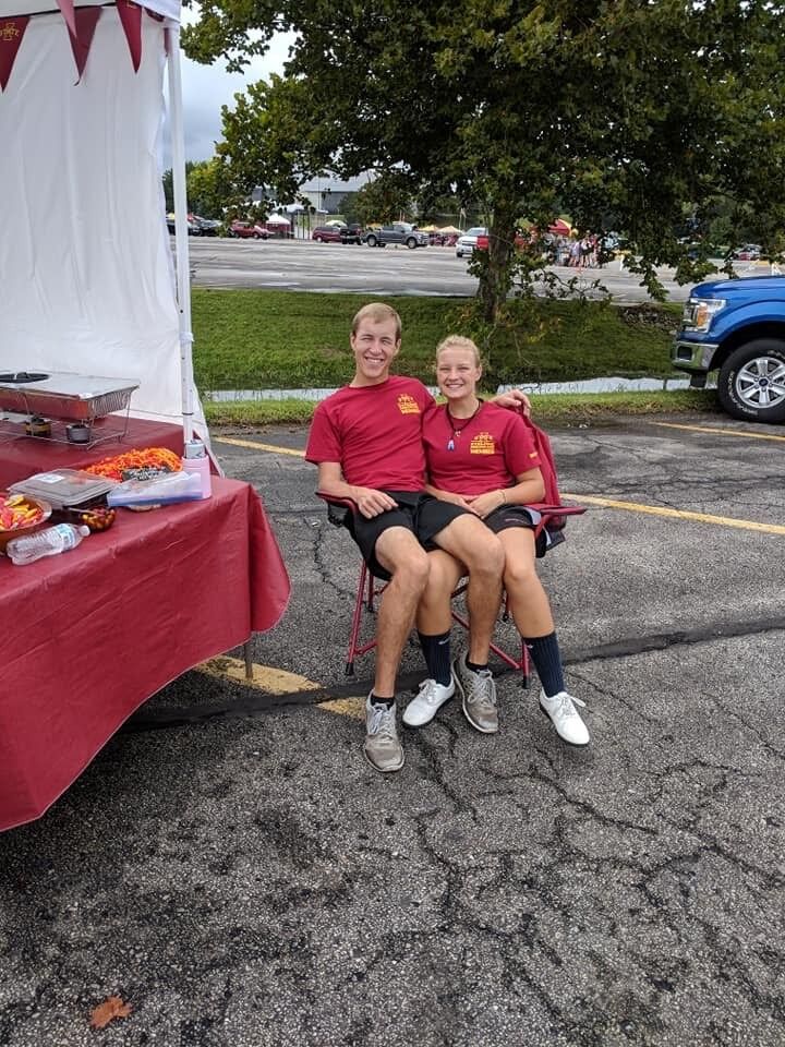 One of the few times we got to relax on a Cyclone Game Day.