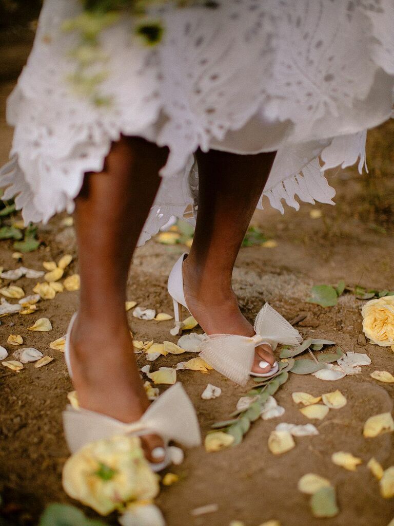 disney themed wedding bow heels