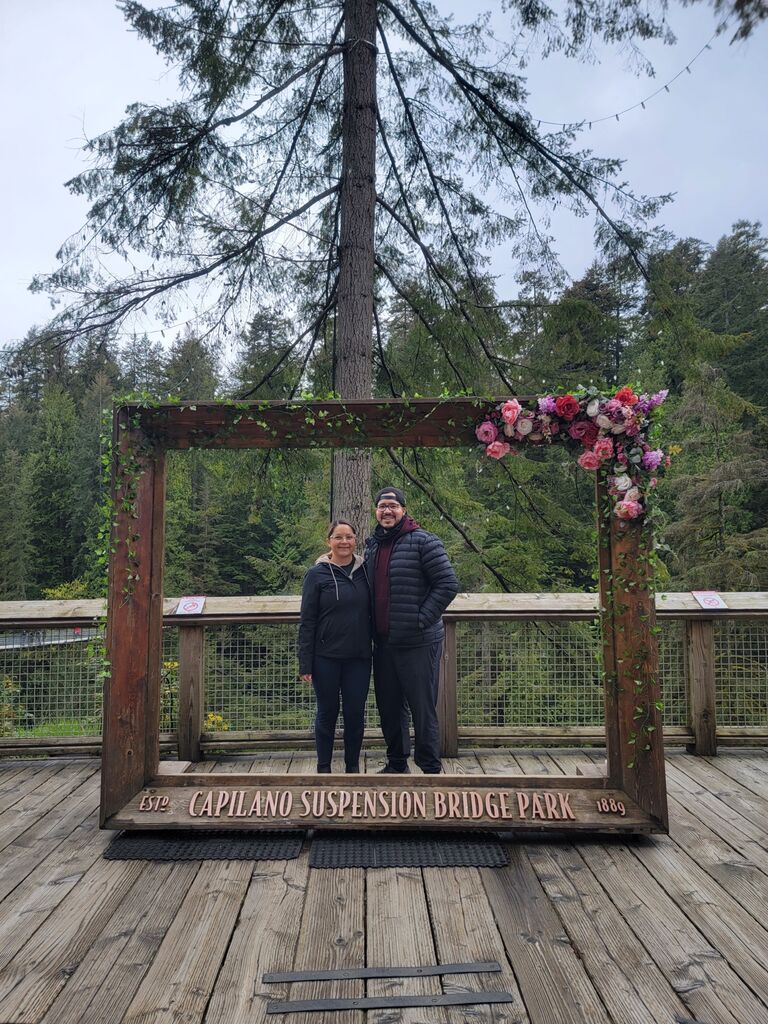 Capilano suspension bridge park. Vancouver, Canada.