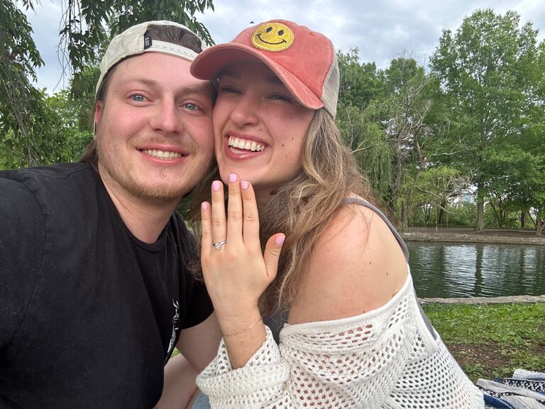 Nic upgraded my ring one last time... we're finally engaged! yayyyyy