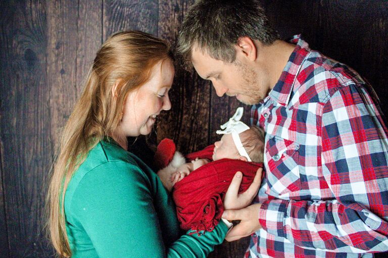 Had our beautiful daughter Kinley