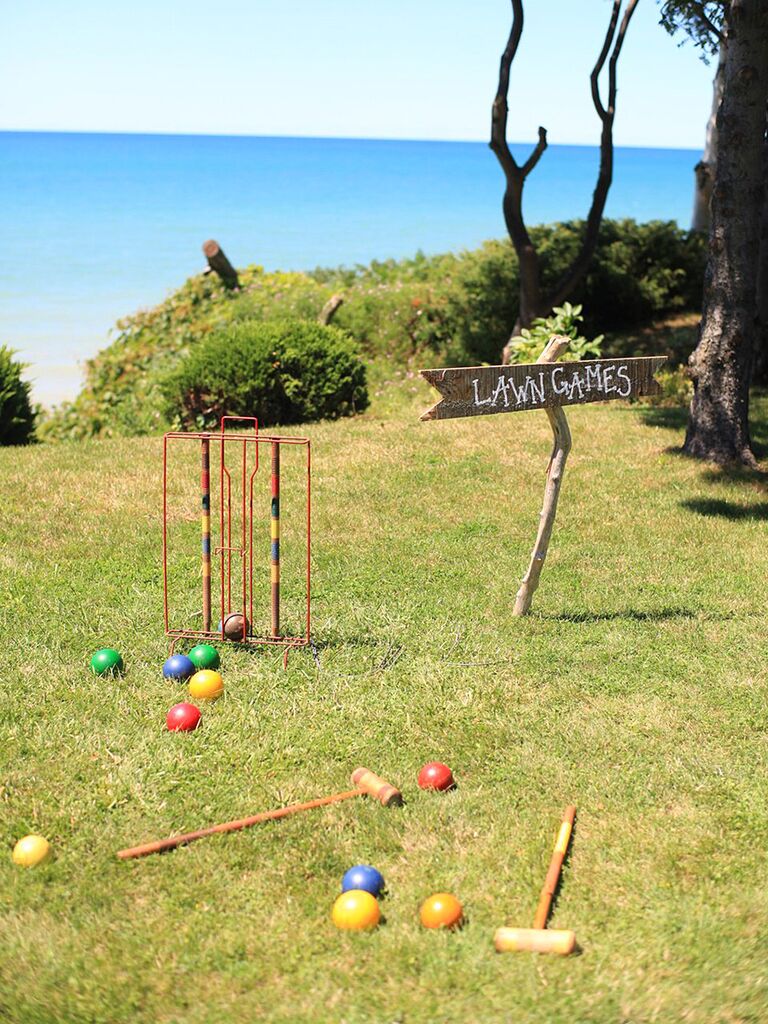 Lawn croquet game idea