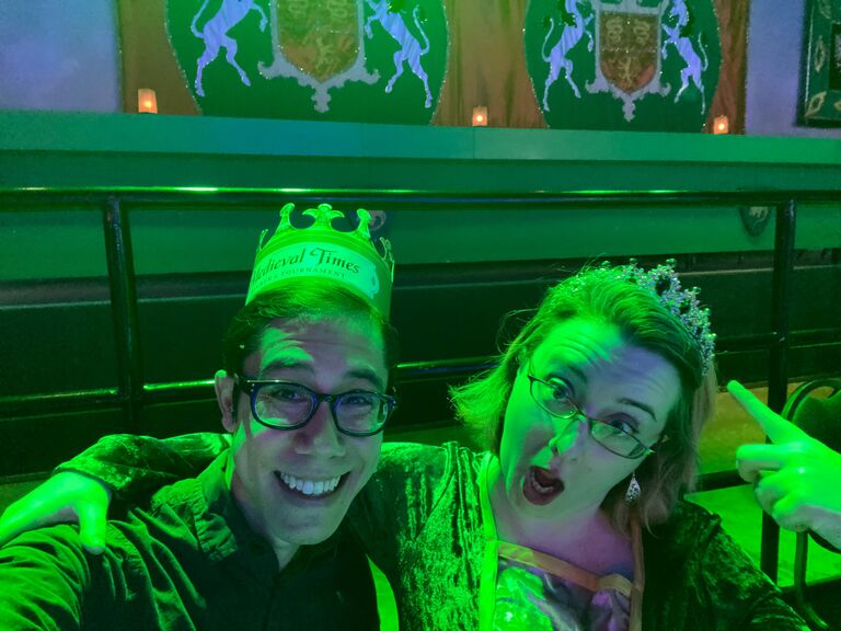 Being classy at Medieval Times.