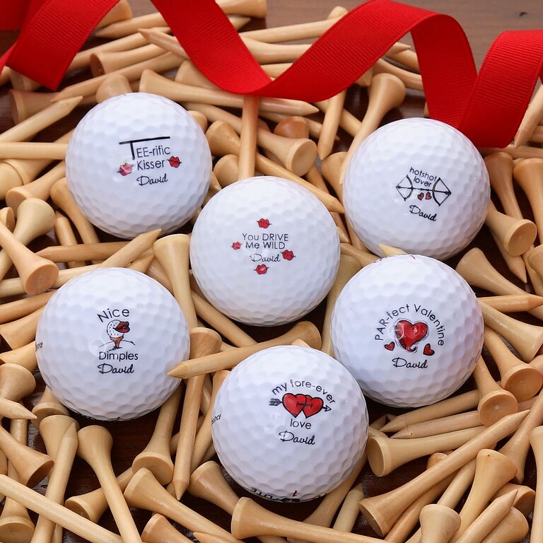 Personalized golf balls Valentine's gift for husband